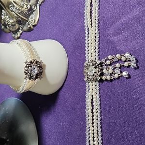 Icing by Claire's faux pearl necklace and bracelet.